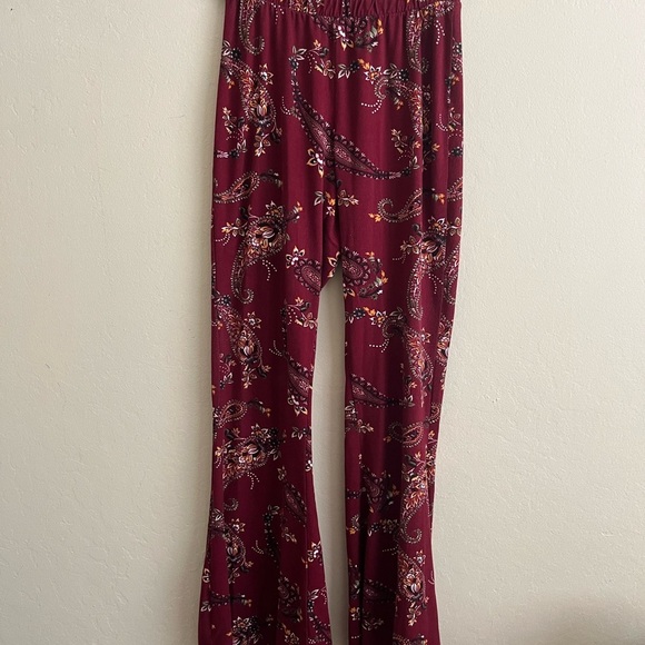 EARTHBOUND Pants - Floral Paisley Print Pants